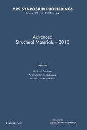 bokomslag Advanced Structural Materials - 2010: Volume 1276
