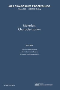 bokomslag Materials Characterization: Volume 1242