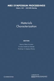 bokomslag Materials Characterization: Volume 1242