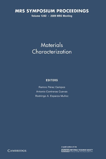 Materials Characterization: Volume 1242