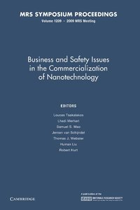 bokomslag Business and Safety Issues in the Commercialization of Nanotechnology: Volume 1209