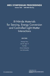 bokomslag III-Nitride Materials for Sensing, Energy Conversion and Controlled Light-Matter Interactions: Volume 1202