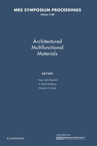 bokomslag Architectured Multifunctional Materials: Volume 1188