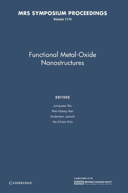 Functional Metal-Oxide Nanostructures: Volume 1174 1