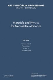 bokomslag Materials and Physics for Nonvolatile Memories: Volume 1160
