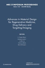 bokomslag Advances in Material Design for Regenerative Medicine, Drug Delivery and Targeting/Imaging: Volume 1140