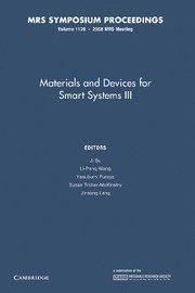 bokomslag Materials and Devices for Smart Systems III: Volume 1129