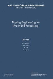 bokomslag Doping Engineering for Front-End Processing: Volume 1070