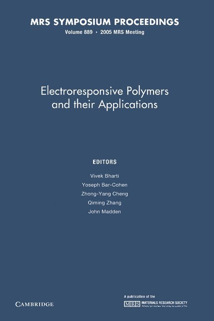 Electroresponsive Polymers and their Applications: Volume 889 1