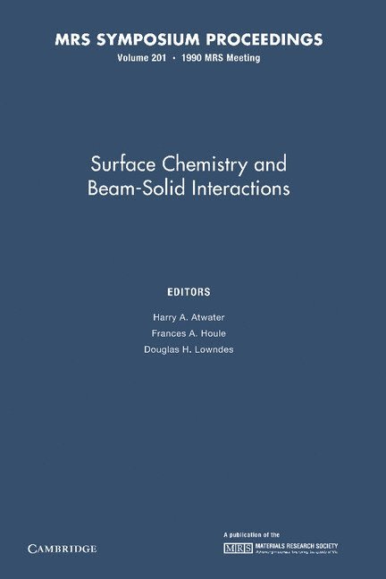 Harry A. Atwater, Frances A. Houle - Surface Chemistry and Beam-Solid Interactions: Volume 201, Häftad