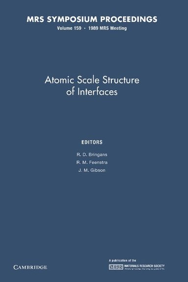 R. D. Bringans, R. M. Feenstra, J. M. Gibson - Atomic Scale Structure of Interfaces: Volume 159, Häftad