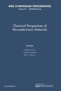 bokomslag Chemical Perspectives of Microelectronic Materials: Volume 131