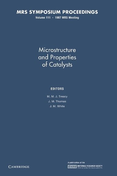 M. M. J. Treacy, J. M. Thomas, J. M. White - Microstructure and Properties of Catalysts: Volume 111, Häftad