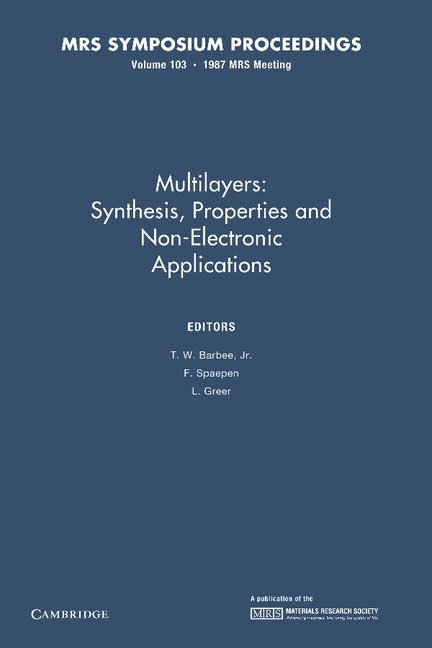 Multilayers: Volume 103