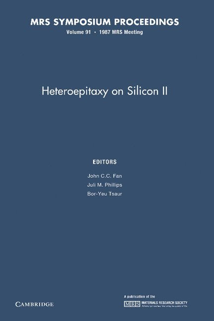 Heteroepitaxy on Silicon II: Volume 91
