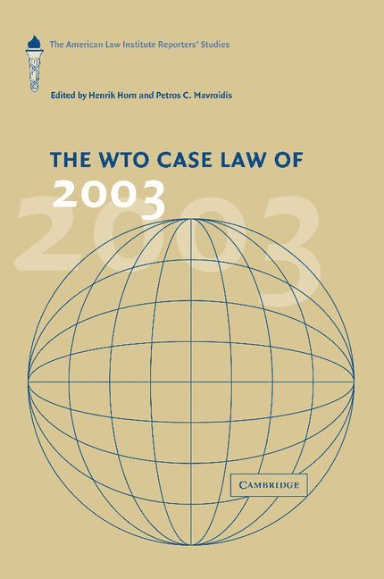 The WTO Case Law of 2003 1