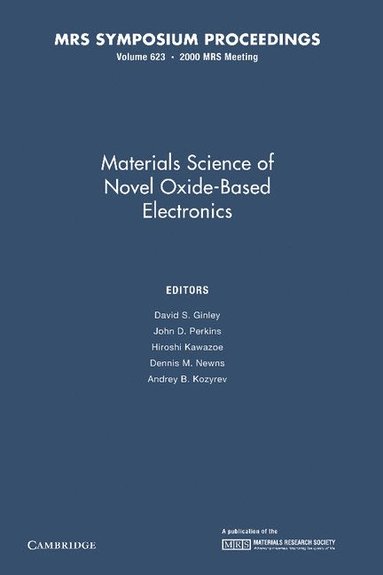 bokomslag Materials Science of Novel Oxide-Based Electronics: Volume 623