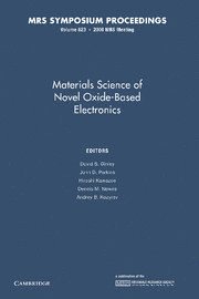 bokomslag Materials Science of Novel Oxide-Based Electronics: Volume 623