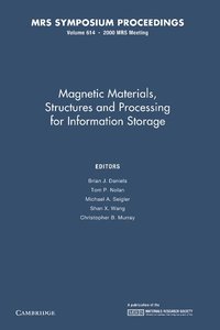 bokomslag Magnetic Materials, Structures and Processing for Information Storage: Volume 614