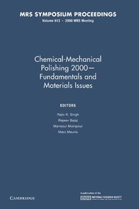 bokomslag Chemical-Mechanical Polishing 2000 - Fundamentals and Materials Issues: Volume 613