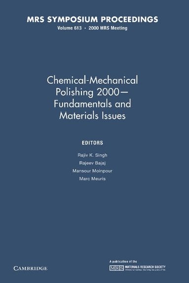 bokomslag Chemical-Mechanical Polishing 2000 - Fundamentals and Materials Issues: Volume 613