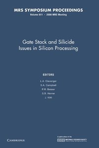 bokomslag Gate Stack and Silicide Issues in Silicon Processing: Volume 611