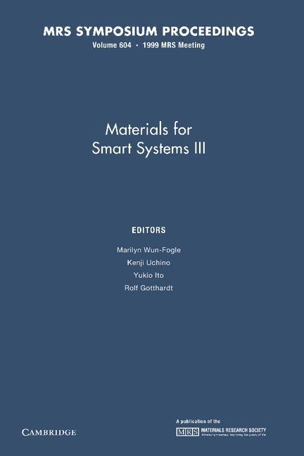 Materials for Smart Systems III: Volume 604 1