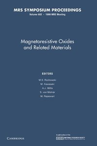 bokomslag Magnetoresistive Oxides and Related Materials: Volume 602