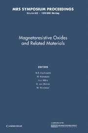 bokomslag Magnetoresistive Oxides and Related Materials: Volume 602