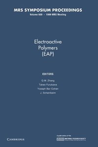 bokomslag Electroactive Polymers (EAP): Volume 600