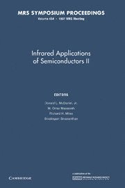 bokomslag Infrared Applications of Semiconductors II: Volume 484