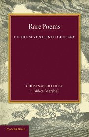 bokomslag Rare Poems of the Seventeenth Century