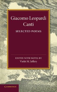 bokomslag Giacomo Leopardi: Canti