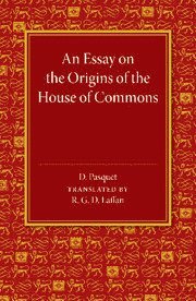 bokomslag Essay on the Origins of the House of Commons