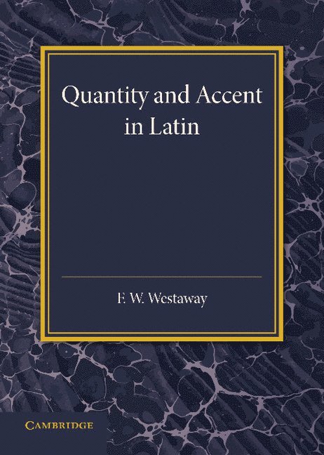 Quantity and Accent in Latin 1