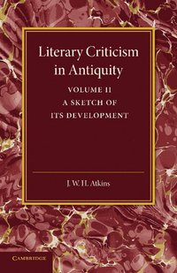 bokomslag Literary Criticism in Antiquity: Volume 2, Graeco-Roman
