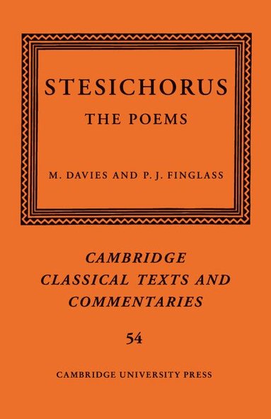 Stesichorus, M. Davies, P. J. Finglass - Stesichorus, Häftad