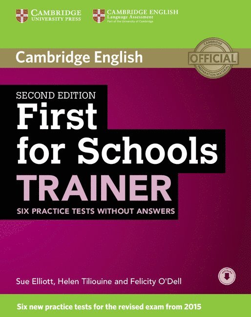 First for Schools Trainer Six Practice Tests without Answers with Audio 1