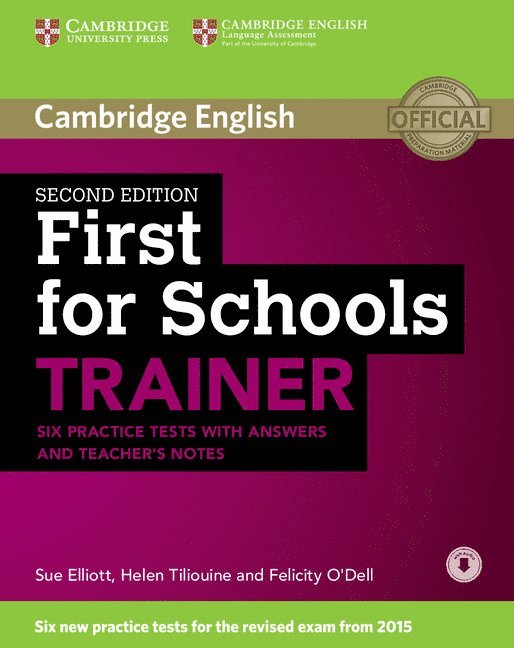 First for Schools Trainer Six Practice Tests with Answers and Teachers Notes with Audio 1