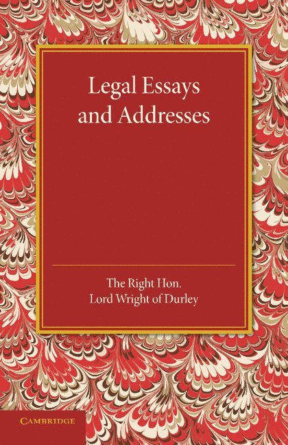 Legal Essays and Addresses 1