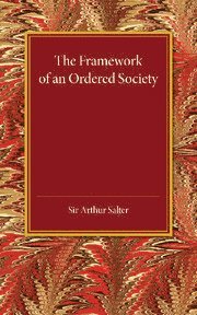 bokomslag Framework of an Ordered Society