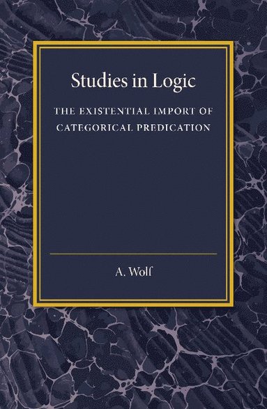 bokomslag The Existential Import of Categorical Predication