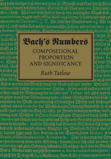 Ruth Tatlow - Bach's Numbers, Häftad