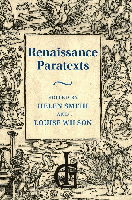 Renaissance Paratexts 1