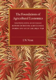 bokomslag Foundations of Agricultural Economics