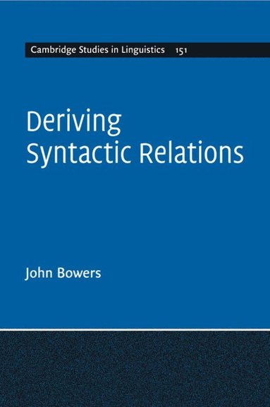 bokomslag Deriving Syntactic Relations