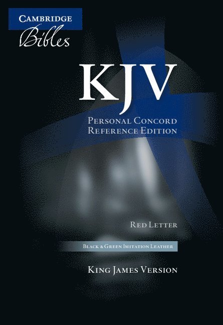 KJV Personal Concord Reference Bible, red letter, black and green two-tone imitation leather KJ462:XR 1