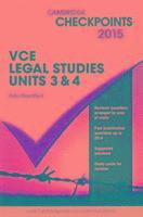 Cambridge Checkpoints VCE Legal Studies Units 3 and 4 2015 and Quiz Me More 1