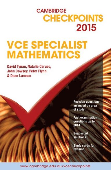 bokomslag Cambridge Checkpoints VCE Specialist Mathematics 2015