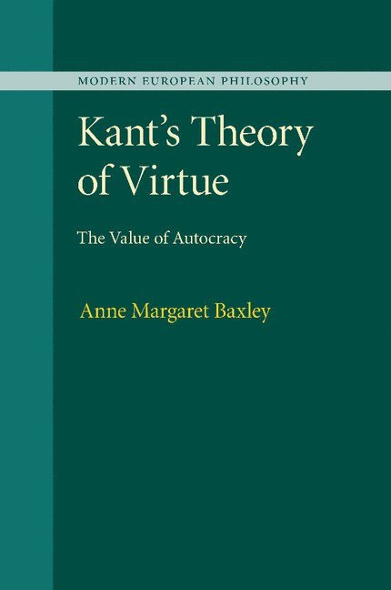 Kant's Theory of Virtue 1